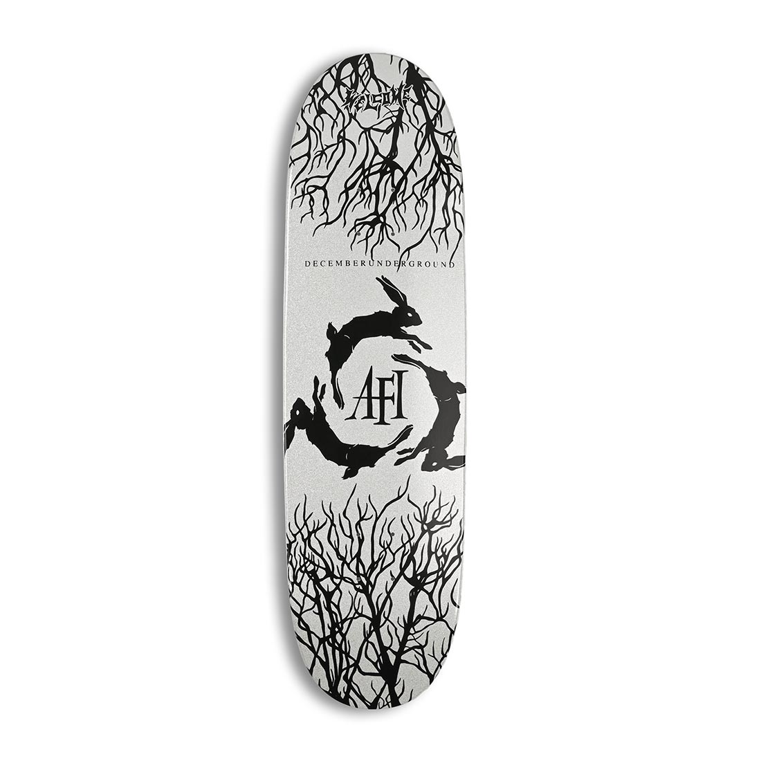 Welcome x AFI December Underground 8.8″ Deck – White Glitter