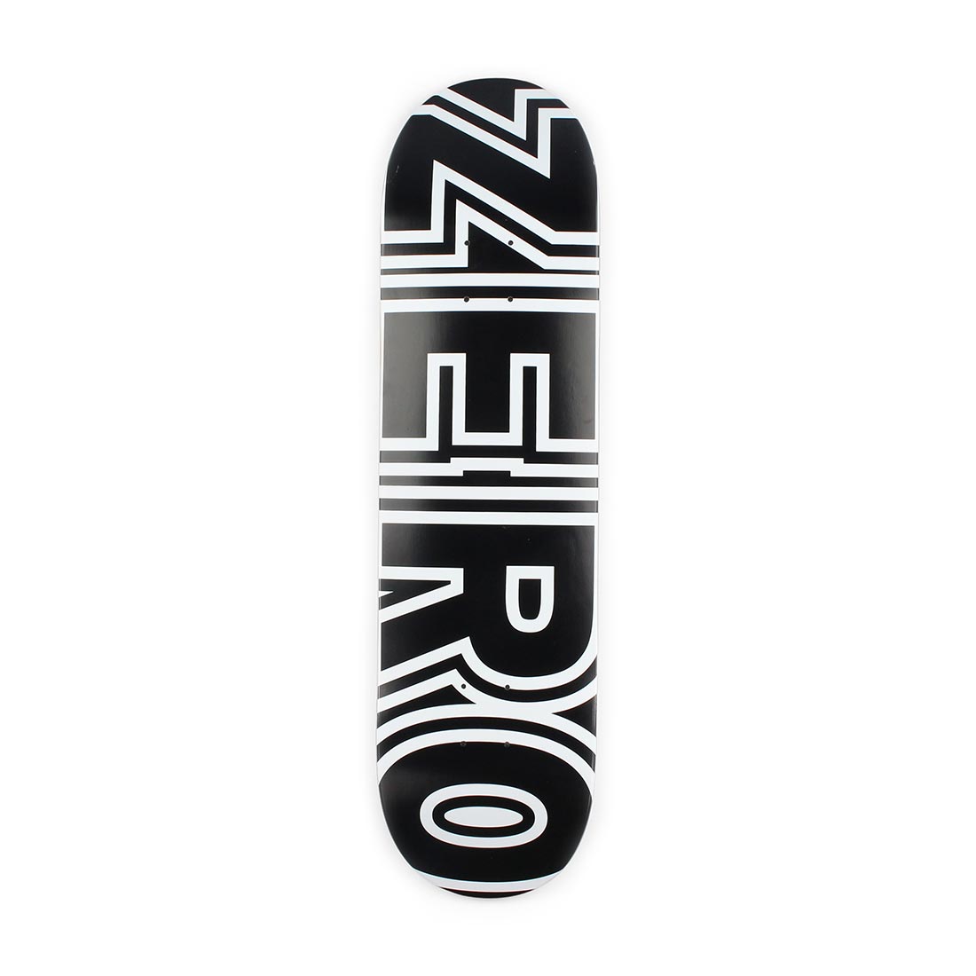 Zero Skateboards Bold 8.25" Deck Black White